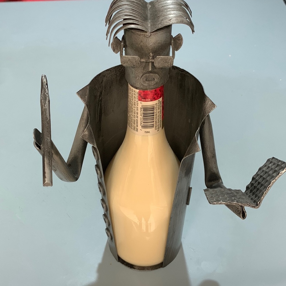 Rock Star Musician 12” wine bottle caddy
